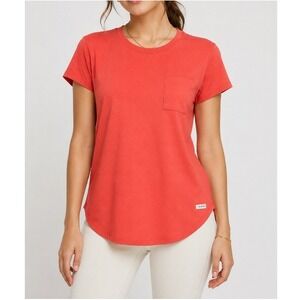 ReSurge Women's Sunset Rose 1-Pocket Crew Neck Scrub Top Size XL NWT